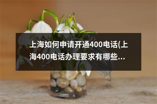 上海如何申请开通400电话(上海400电话办理要求有哪些？)